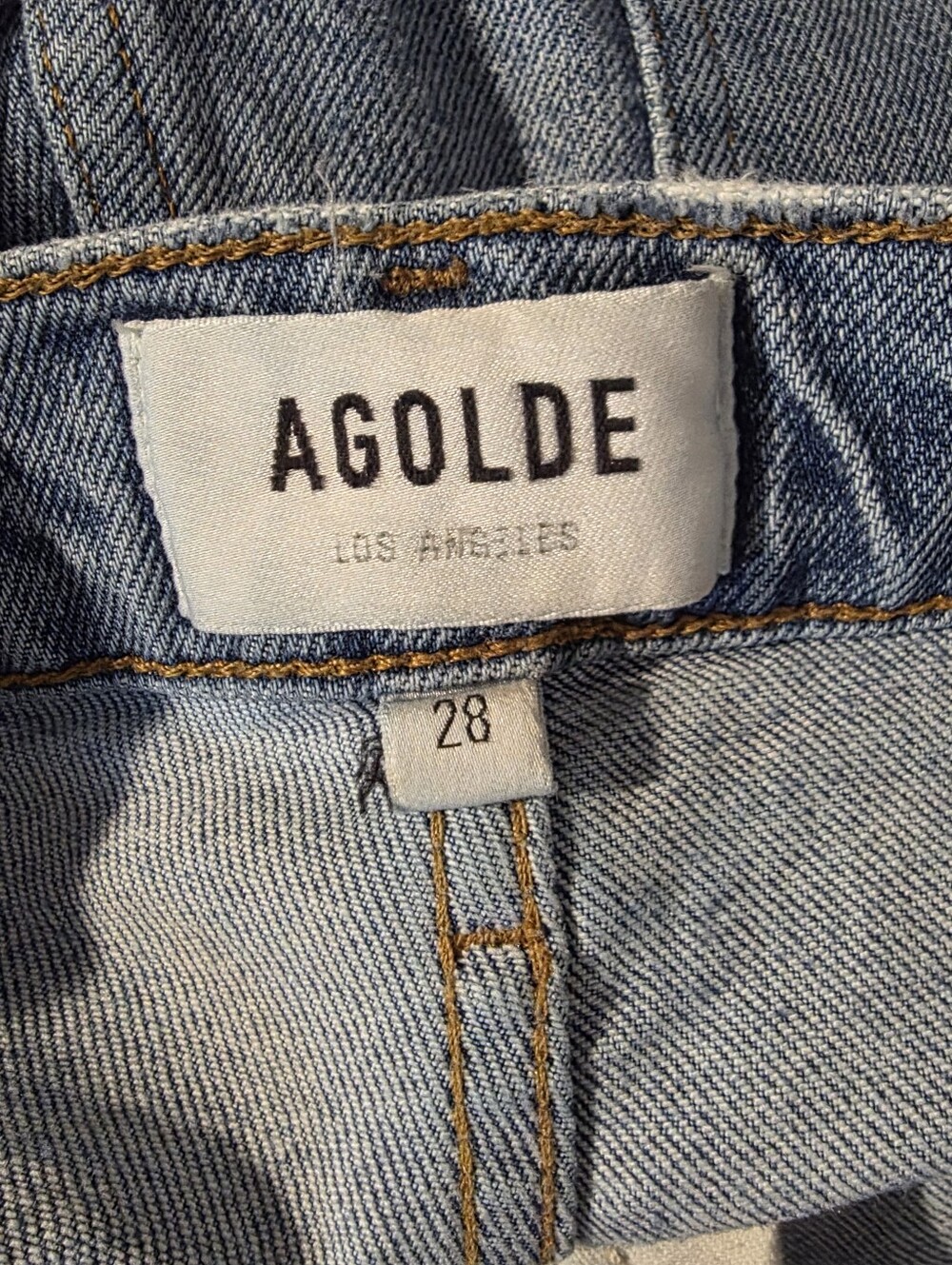 Agolde Riley High Rise Straight Jeans Size 28 - Picture 3 of 4